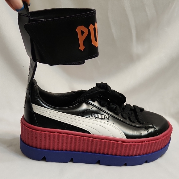 Puma X Fenty By Rihanna Ankle Strap Creeper Casual Sneakers (W Size7.5)